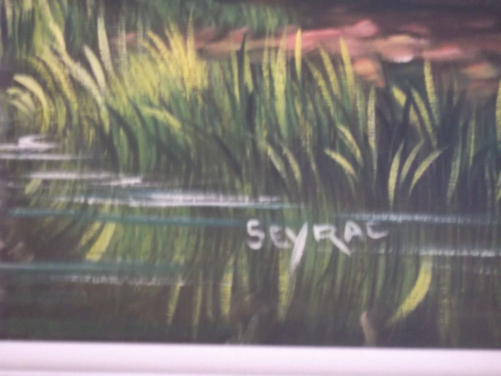 tableau sign&eacute; Seyrac, tr&egrave;s bonne &eacute;tat 112x67cm Décoration