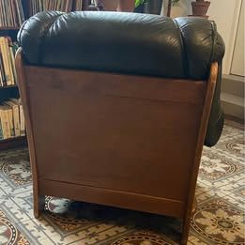 &agrave; donner Fauteuil crapaud cuir vert Meubles