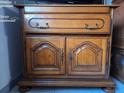 Meuble TV Chne massif 80 Prigueux (24)
