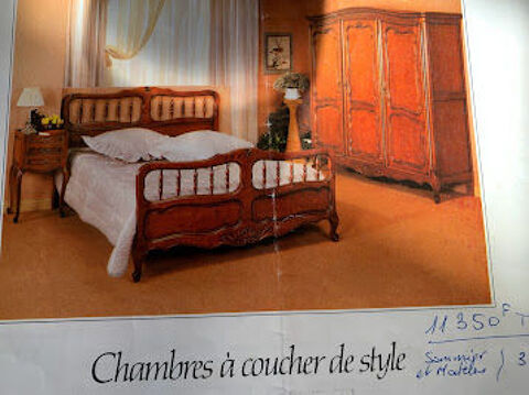 chambre coucher de style en merisier massif  600 Auffreville-Brasseuil (78)
