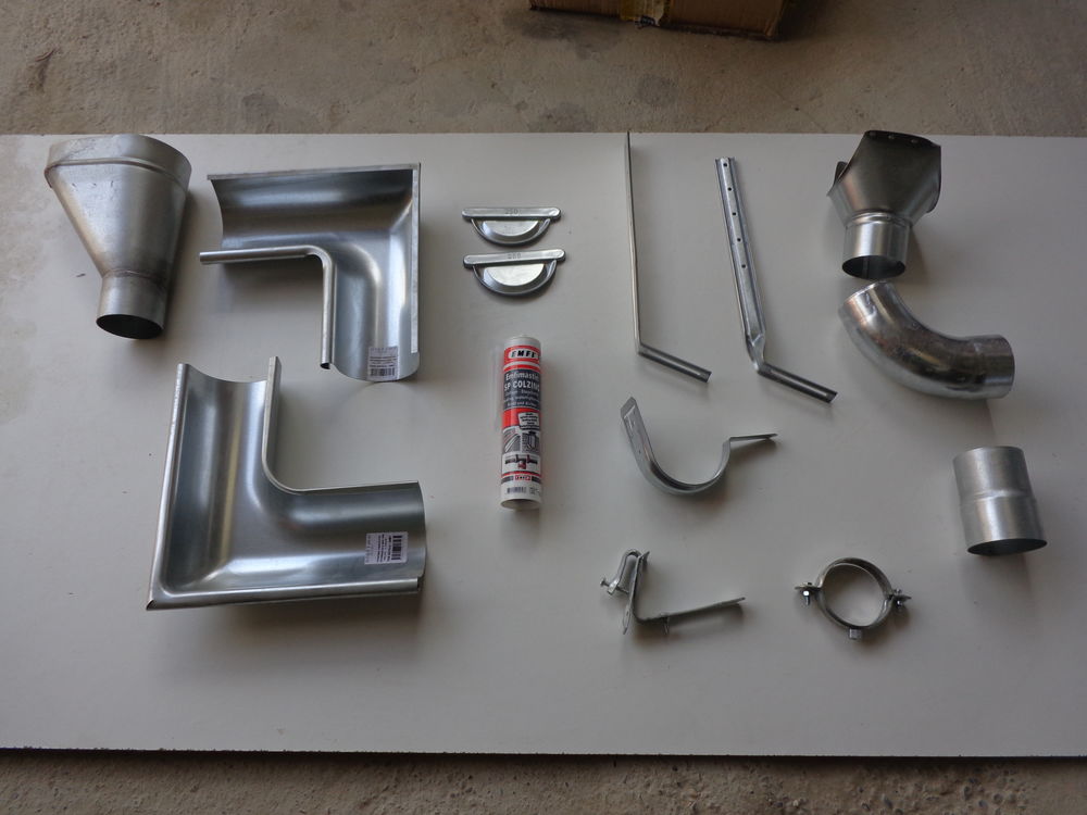 GOUTTI&Egrave;RE galvanis&eacute;e en stock + accessoires Bricolage