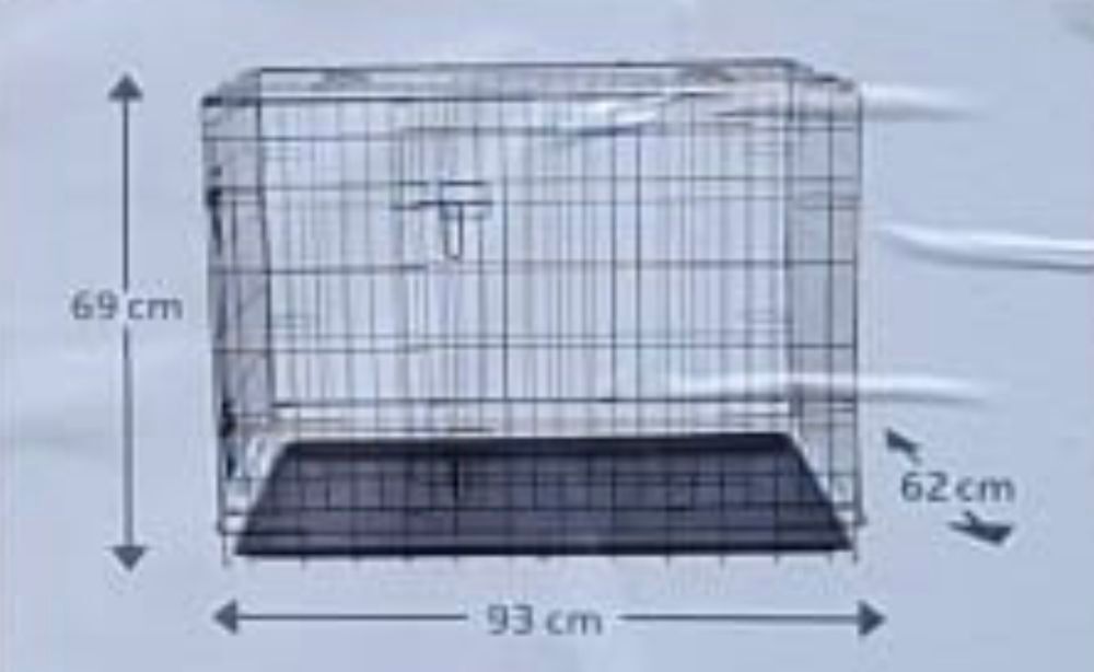   Cage pour éducation et protection du chiot ou chien moyen.
