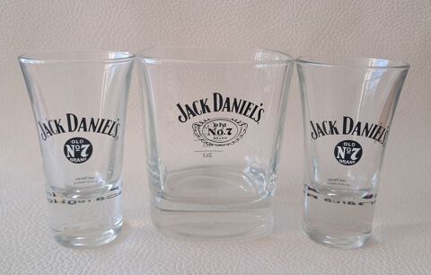 lot de 3 verres à whisky Jack Daniel's n°7  5 Mauguio-Carnon-Plage (34)