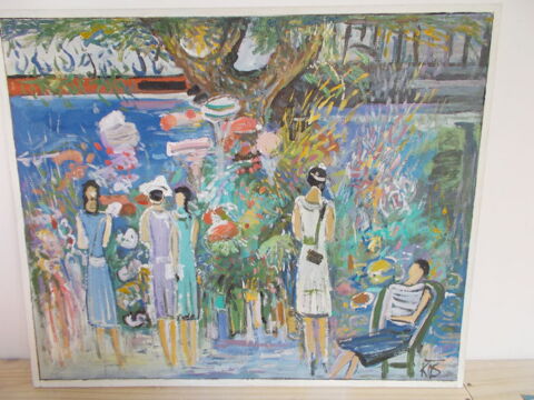 belle toile   Jeunes femmes dans un parc   200 Chissey-en-Morvan (71)