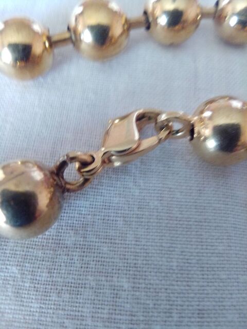 collier boules  marseillais  plaqu or garanti 250 Bruguires (31)