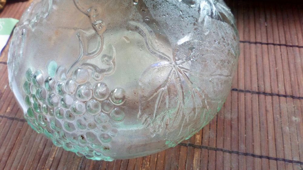 ANCIENNE XX&Egrave;ME CARAFE &agrave; d&eacute;canter le vin en verre Cuisine