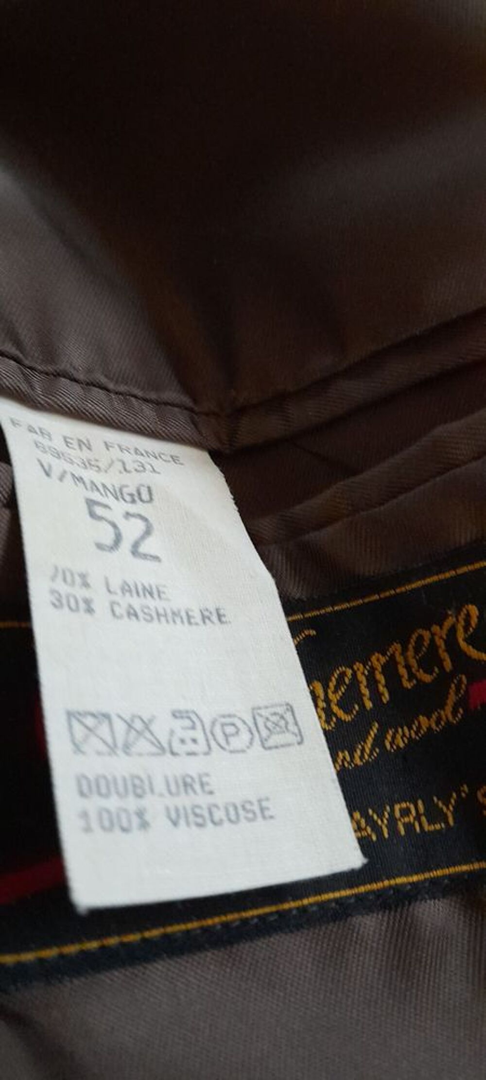Veste blazer marron Vêtements