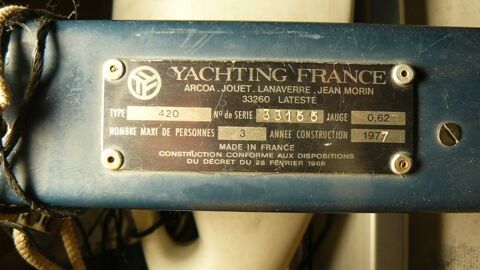 Voiliers D&eacute;riveur 1977 occasion Onet-le-Ch&acirc;teau 12850