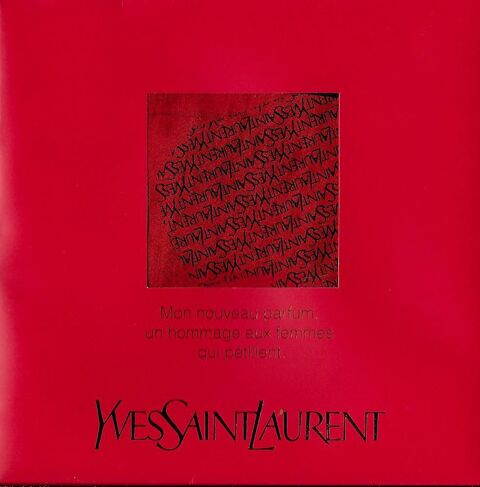 Véritable pochette carré de soie Yves St Laurent 10 Richwiller (68)