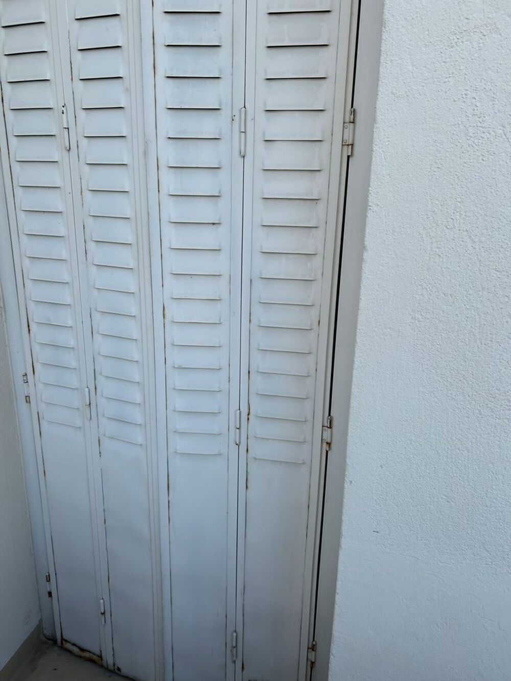 5 porte fen&ecirc;tre PVC blanc avec ses 5 volets Haussmanien Bricolage