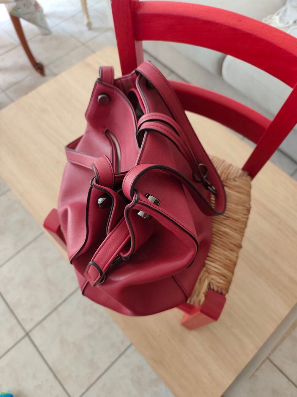 Sac a main bordeaux Maroquinerie