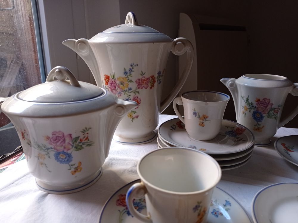 service &agrave; caf&eacute; porcelaine ancien Cuisine