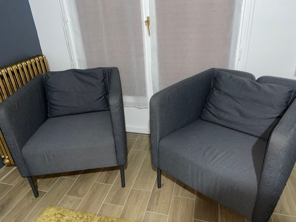Fauteuil Eker&ouml; IKEA gris fonc&eacute; Meubles