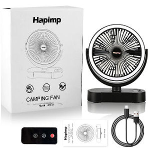 Hapimp Ventilateur USB Silencieux T�l�commande, Lumi�re LED, 28 Avion (62)