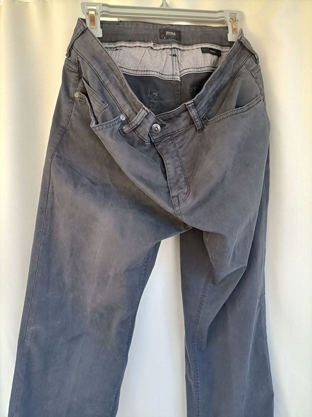 Jeans Hugo Boss Homme Gris Fonc&eacute; Taille 34 - Excellent &Eacute;tat Vêtements