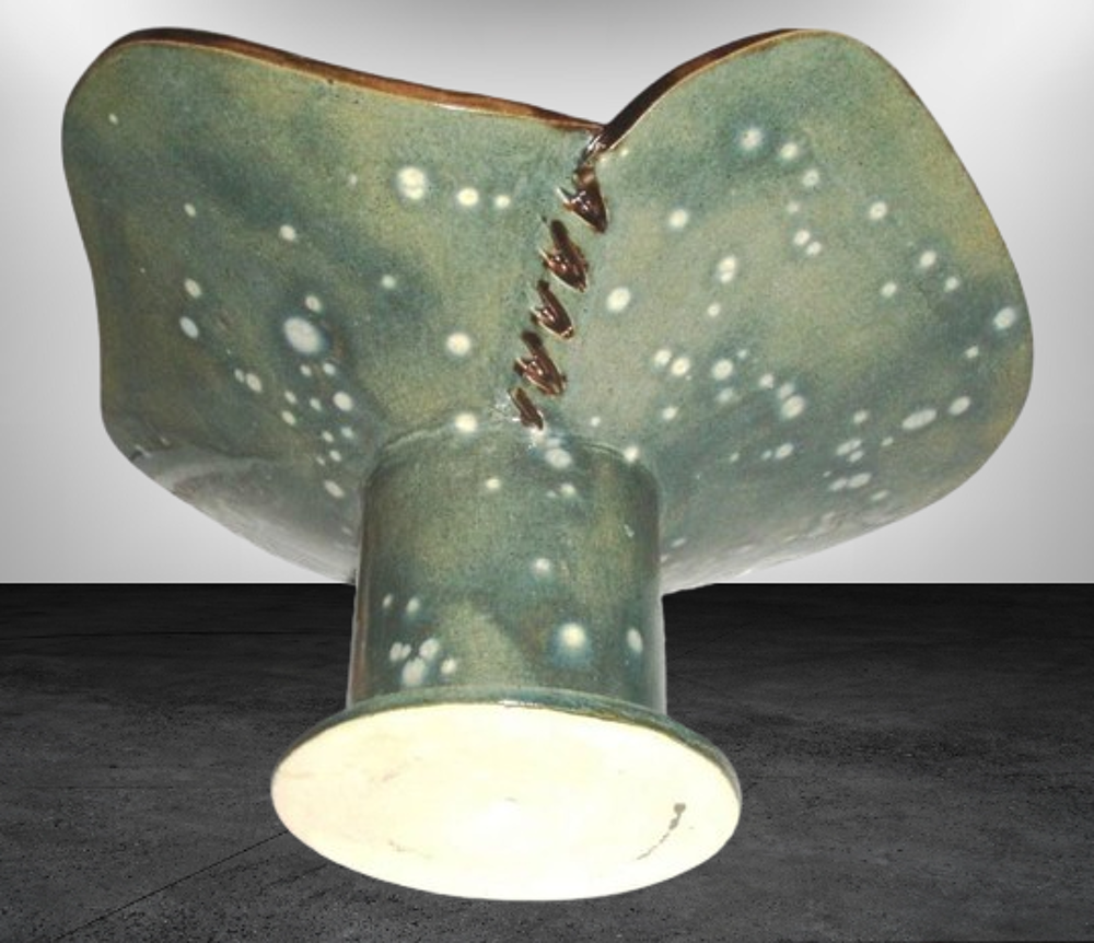 Grand Compotier/Coupe C&eacute;ramique Fait Main Par Artiste D�coration