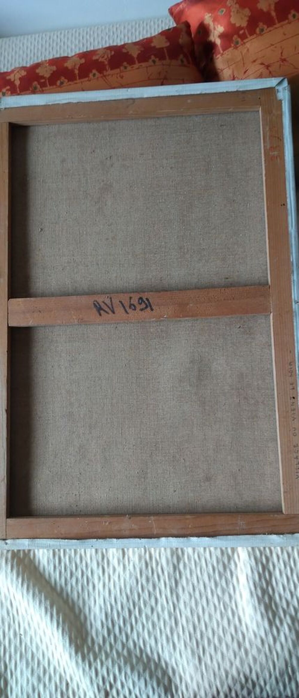 Peinture au couteau village D�coration