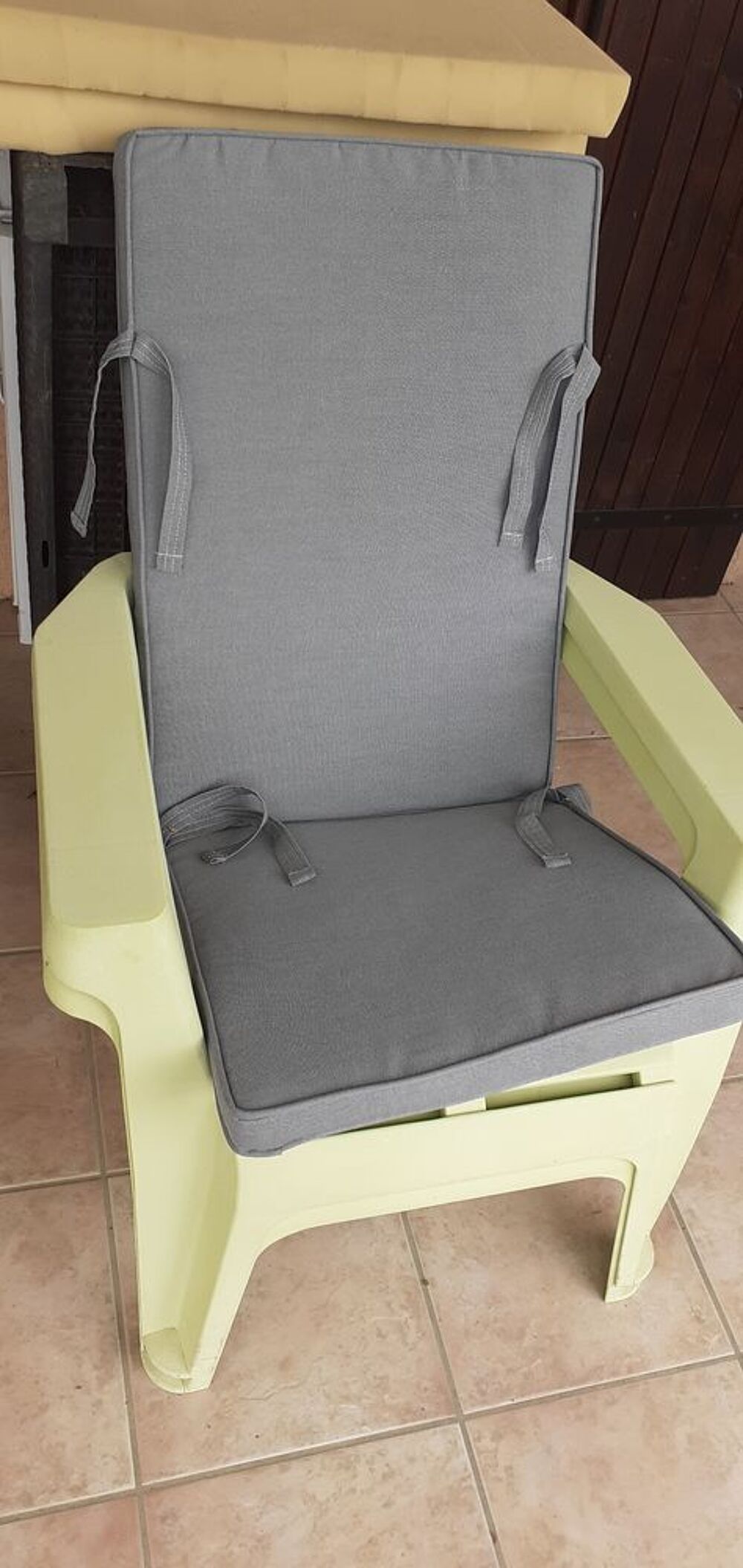 Coussin d'assise et dossier de chaise ou de fauteuil Jardin