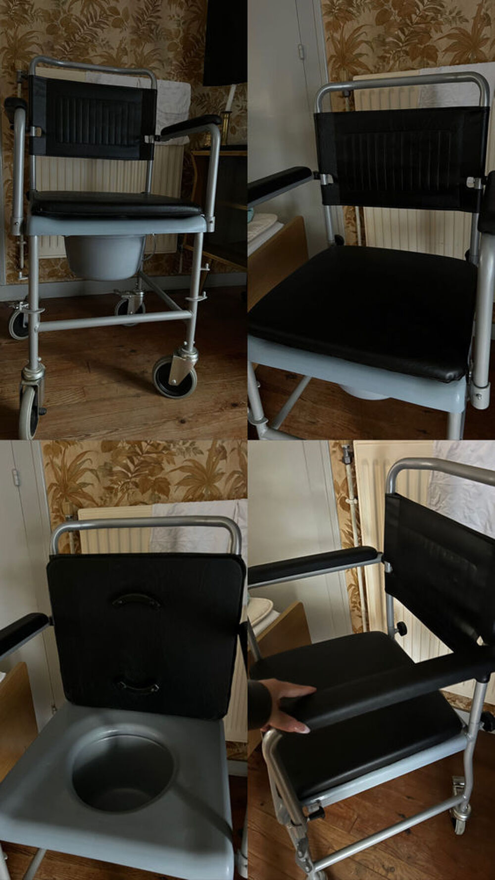 Chaise perc&eacute;e &agrave; roulettes Meubles
