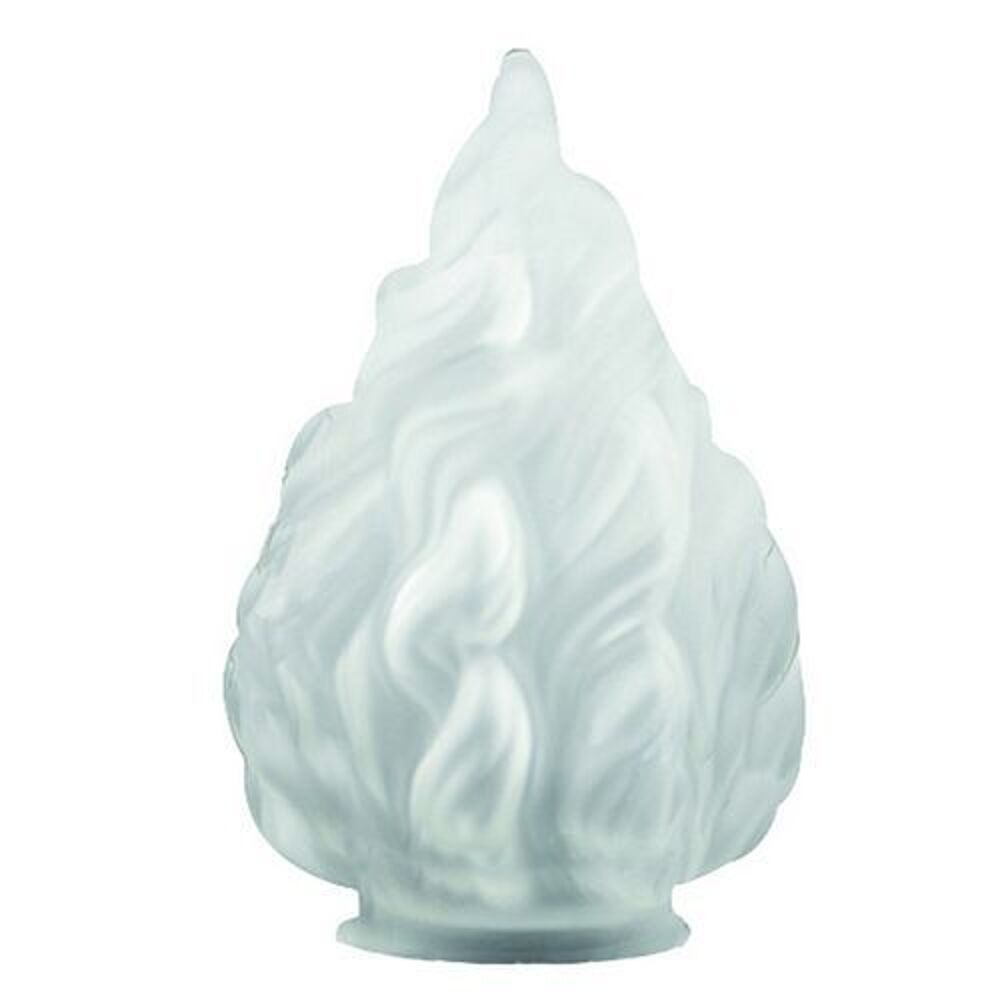 1 UNE GRANDE Tulipe flamme empire pate de verre press&eacute;e art Décoration