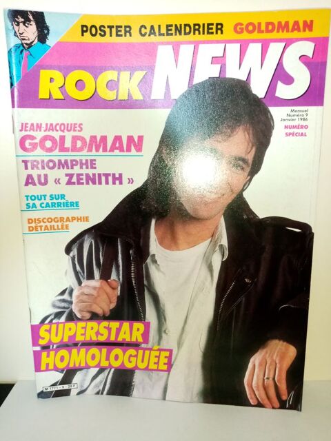 Magazine Rock News N�9 : Num�ro sp�cial Jean-Jacques Goldman 60 Angers (49)