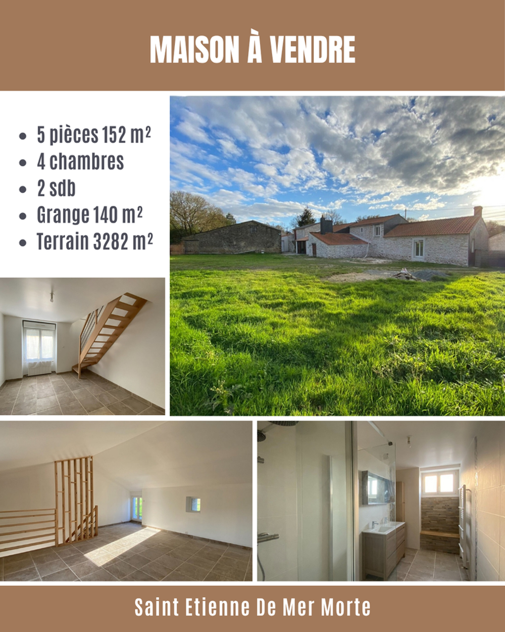 Vente Maison Maison familiale 5 pièces Saint-Étienne-de-mer-morte