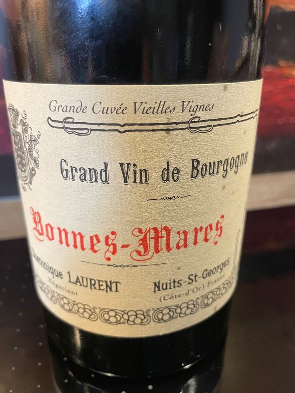 Bourgogne Bonnes-Mares GC 2008 Cuv&eacute;e Vieilles Vignes LAURENT Cuisine