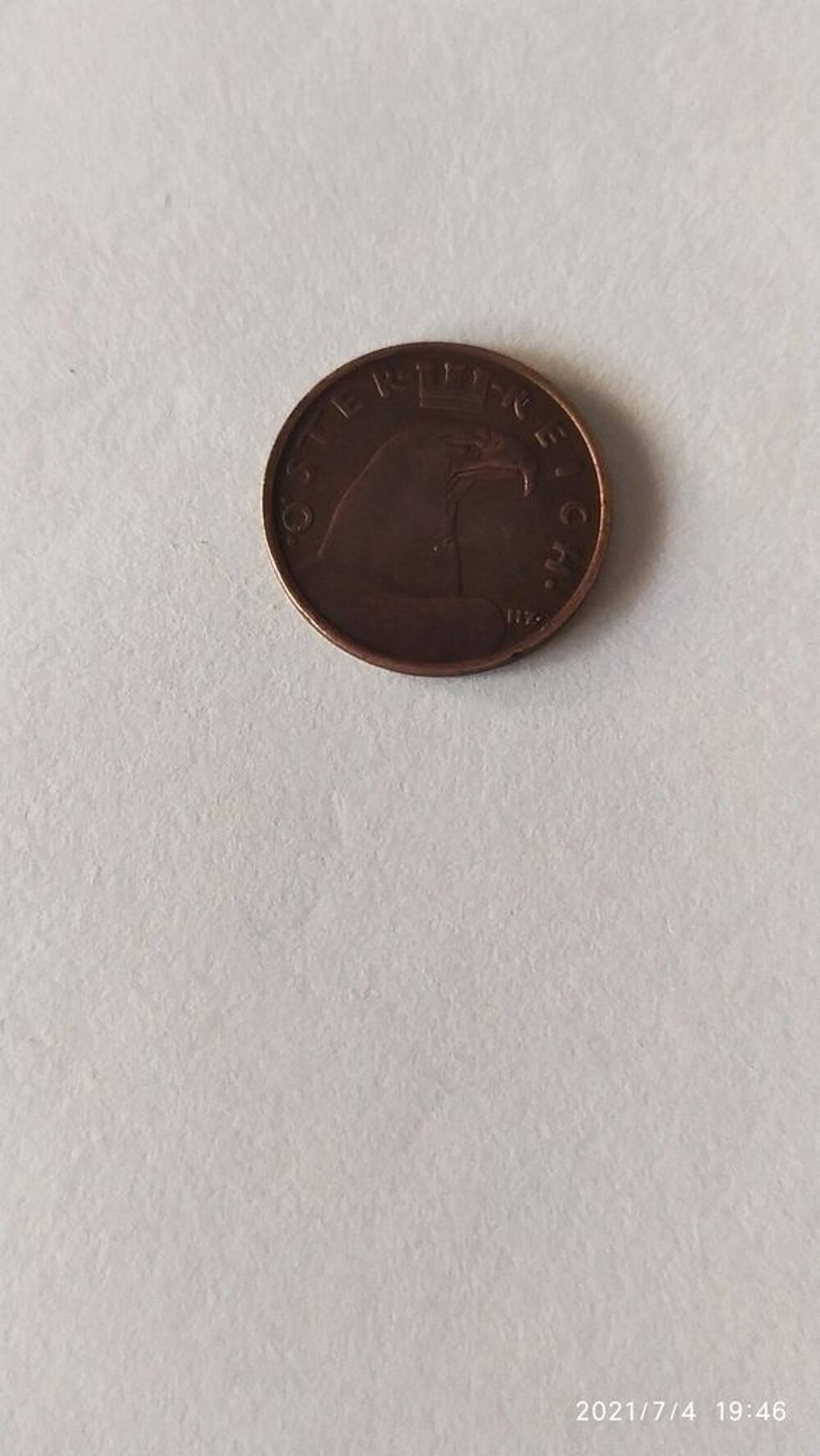 1 groschen Autriche 1931 