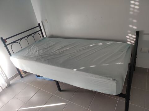 lit fer  forg�  avec sommier int�gr� 90X190 30 Montpellier (34)