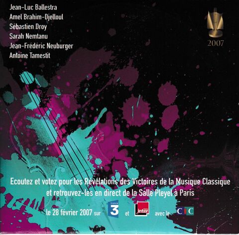 CD     R�v�lations Victoires Musique Classique      2007 3 Antony (92)