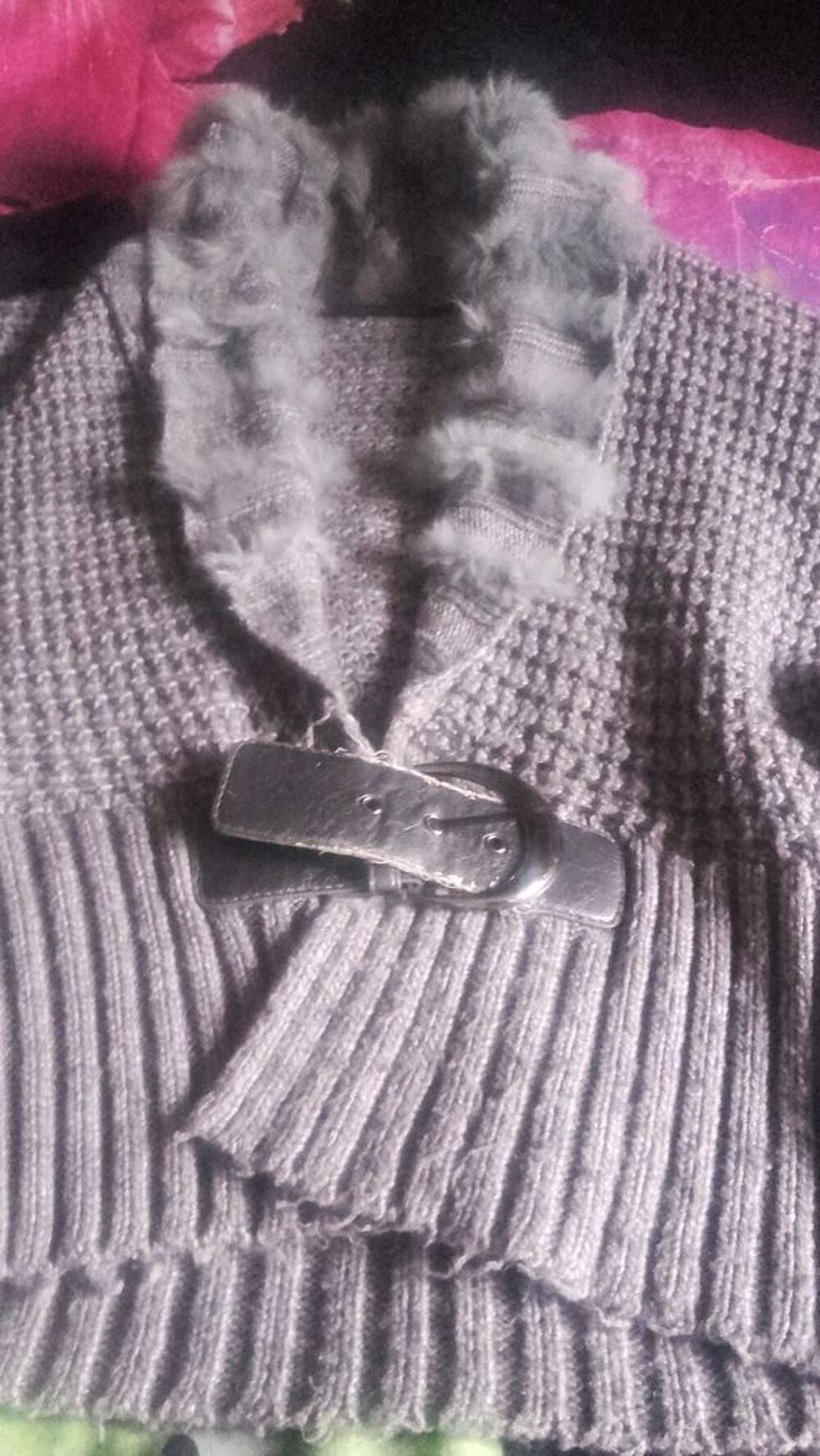 gilet sans manche ceintur&eacute; Vêtements