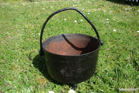 Ancien chaudron en fonte - années 1930 (pour jardinière) 30 Gargenville (78)