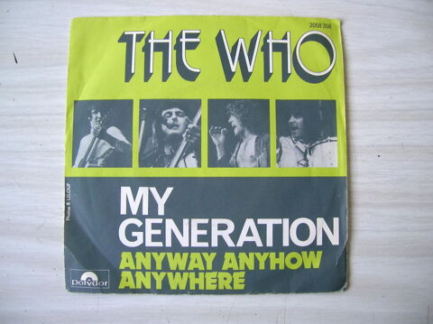 45 TOURS THE WHO My generation/ Anyway, Anyhow, Anywhere 95 Nantes (44)