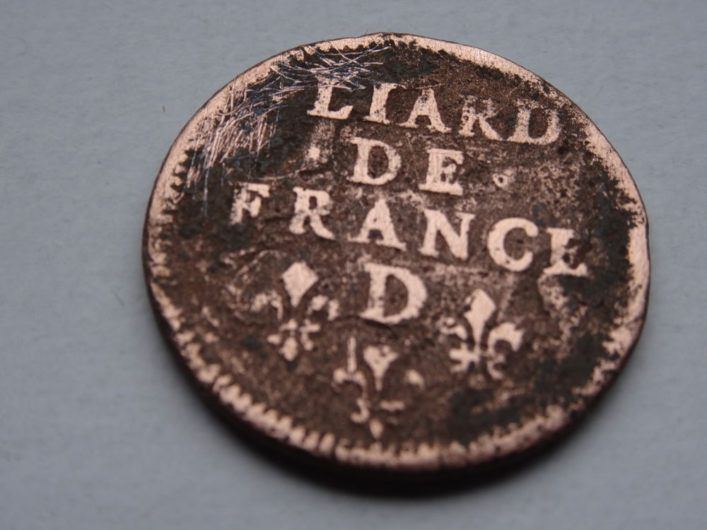 une pi&egrave;ce de monnaie liard de France 