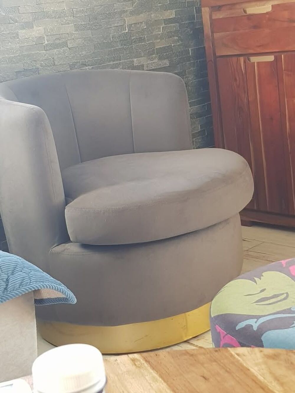 fauteuil velours Meubles