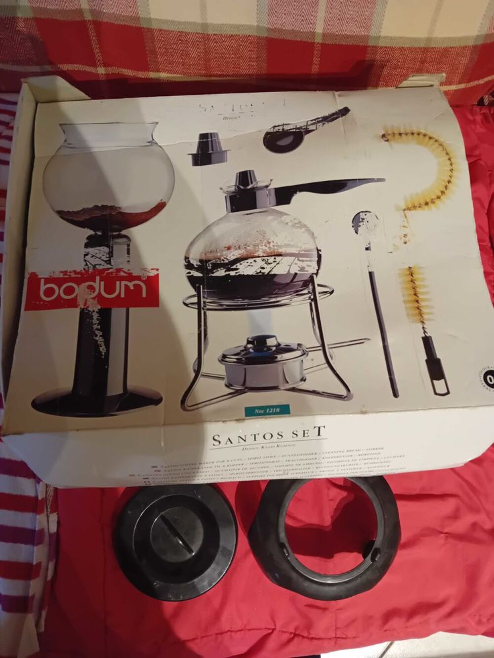 CAFETIERE BODUM SANTOS 8 TASSES COFFRET Electroménager