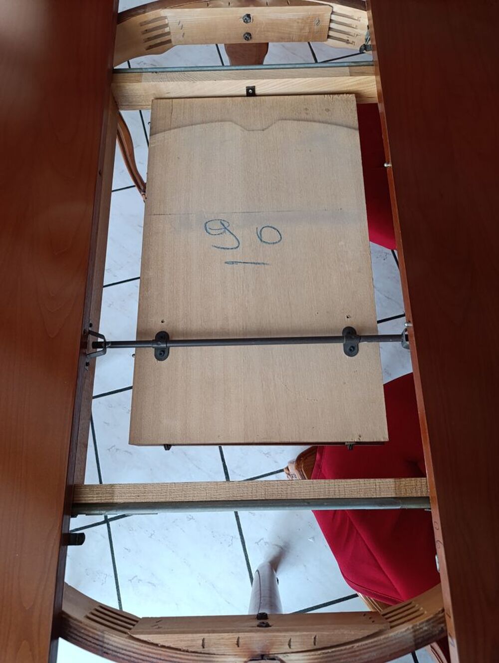Table extensible en merisier + 4 chaises Meubles
