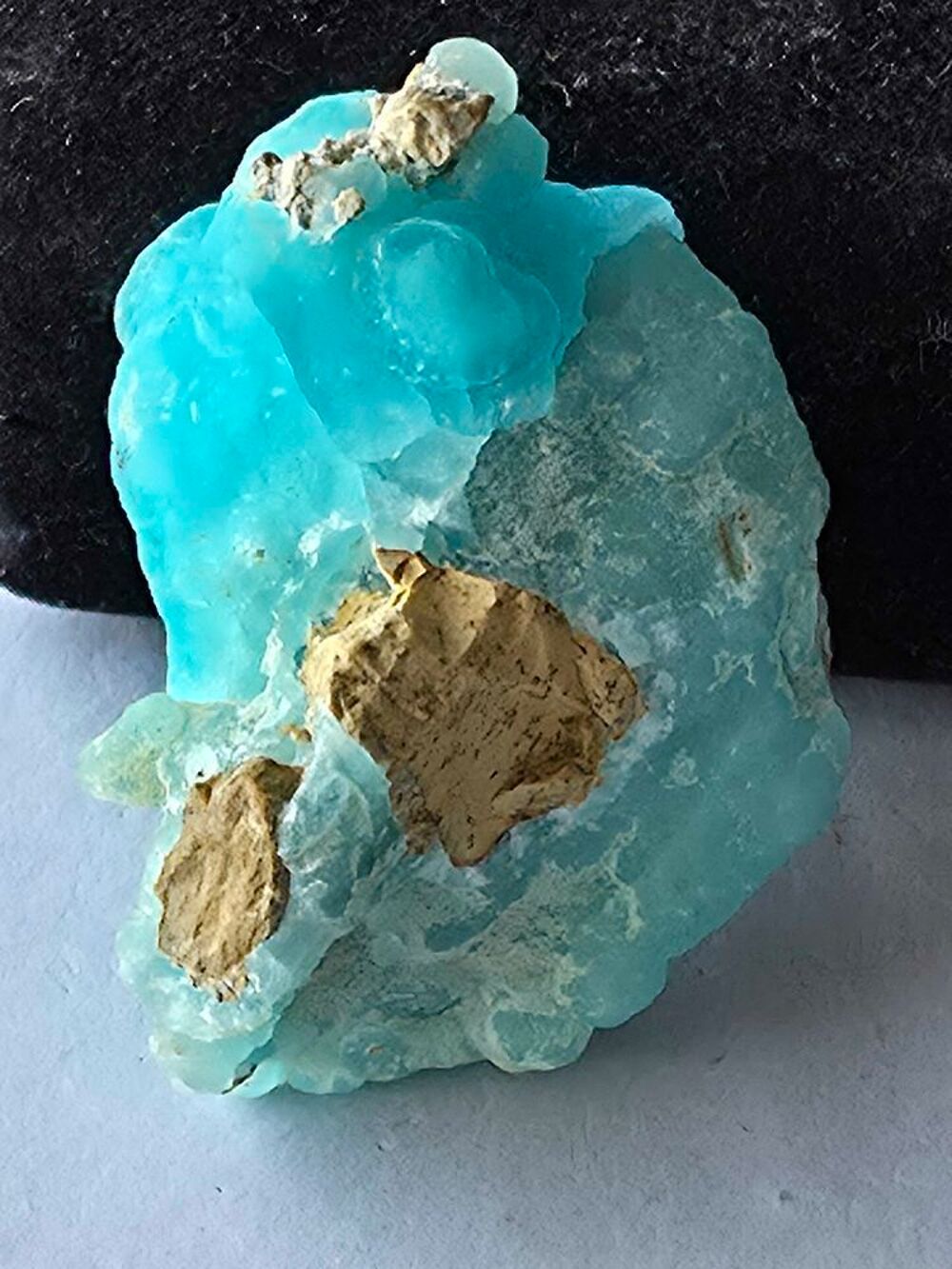 H&eacute;mimorphite Bleue Mamelonn&eacute;e du Congo-Pierre de Collection 