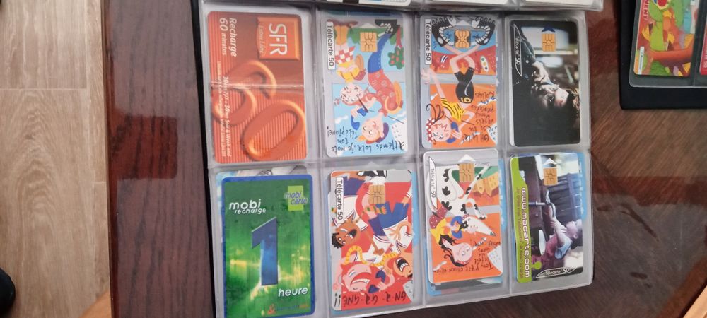 Collection de t&eacute;l&eacute;cartes 