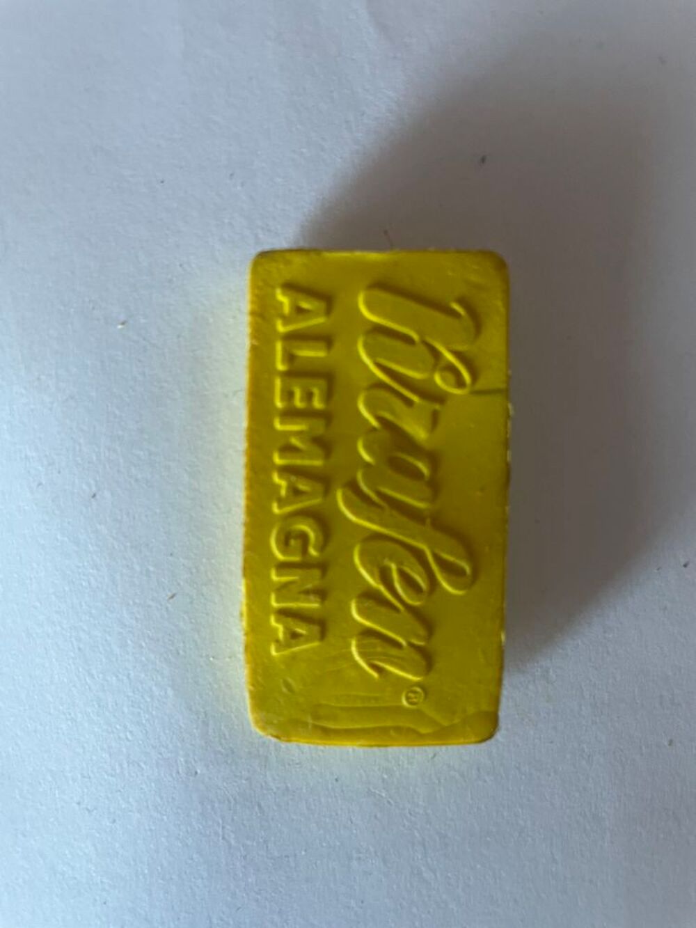 Gomma gomme eraser collection plaque Illinois jaune 