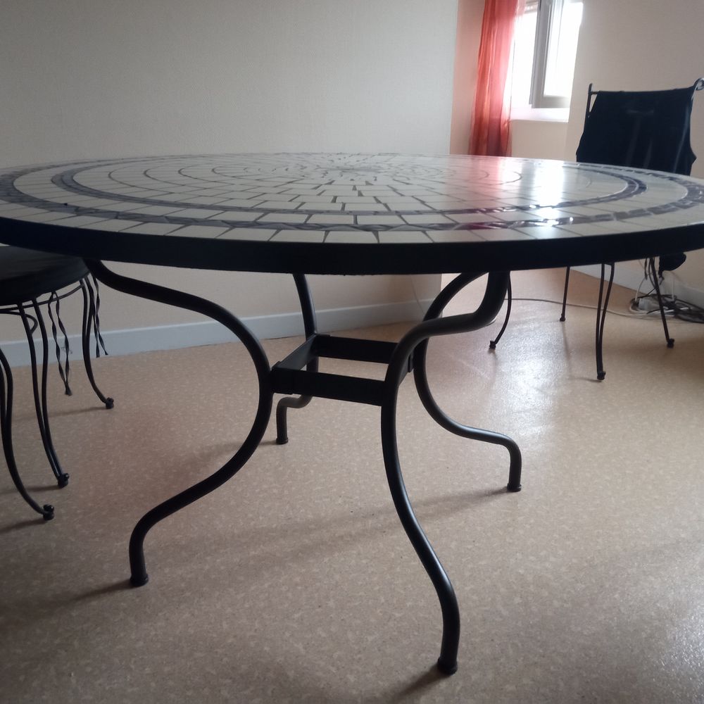 Table ronde mosa&iuml;que 130 cms Jardin