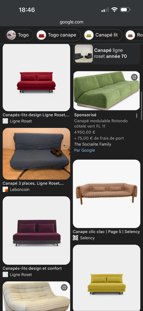 Clic clac robe Bobois  120 Poitiers (86)