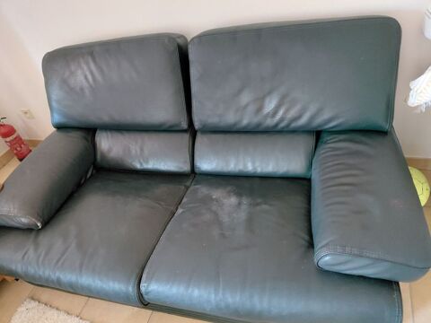 canap� en simili cuir vert 100 Guillestre (05)
