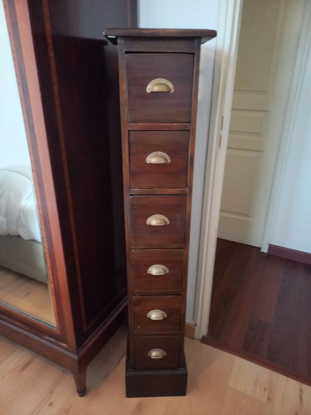 meuble escalier + colonne tiroir en acajou massif Meubles