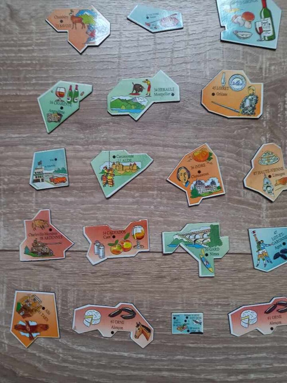 Lot magnet carte de France ann&eacute;e 1994 