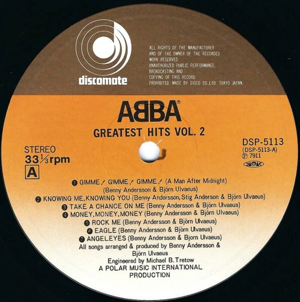 Partager
ABBA TRES RARE DOUBLE VINYL LP 33 TOURS PRESSAGE JA CD et vinyles