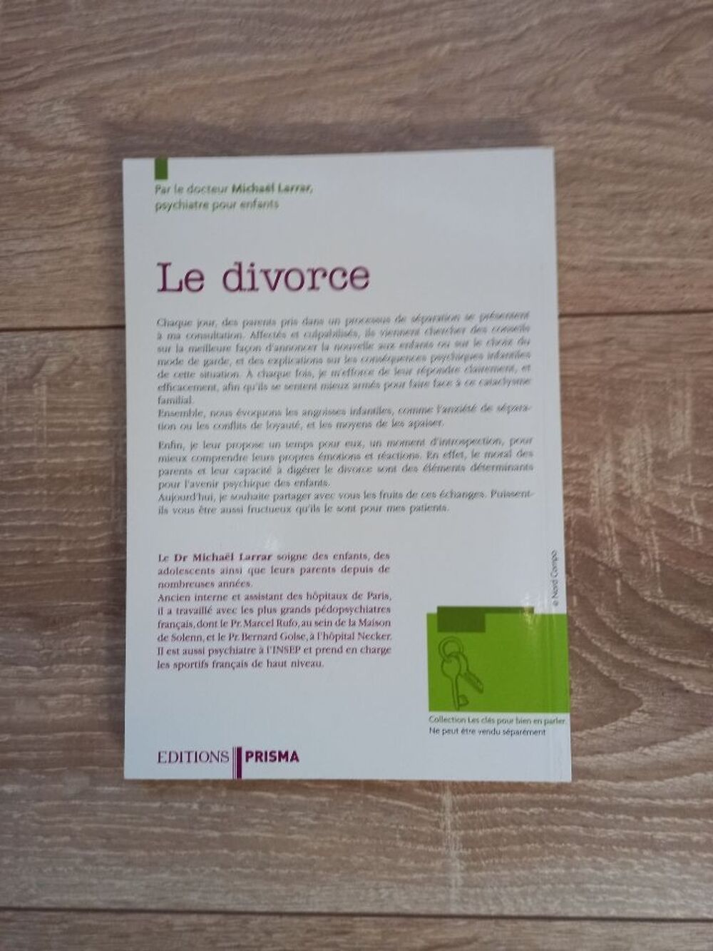 Livre "Le divorce" par Mickael Larrar Psychiatre Livres et BD