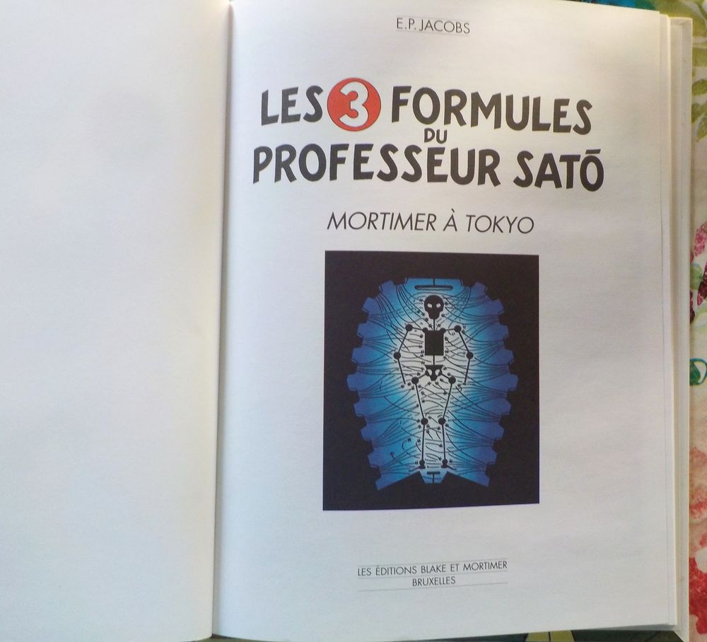 LES 3 FORMULES DU PROFESSEUR SATO T1 de E.P. JACOBS Livres et BD
