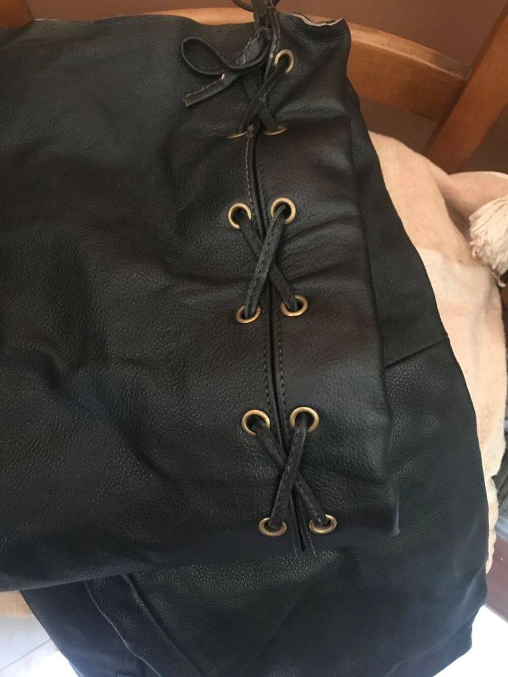 Pantalon CUIR noir T38 Homme Vêtements