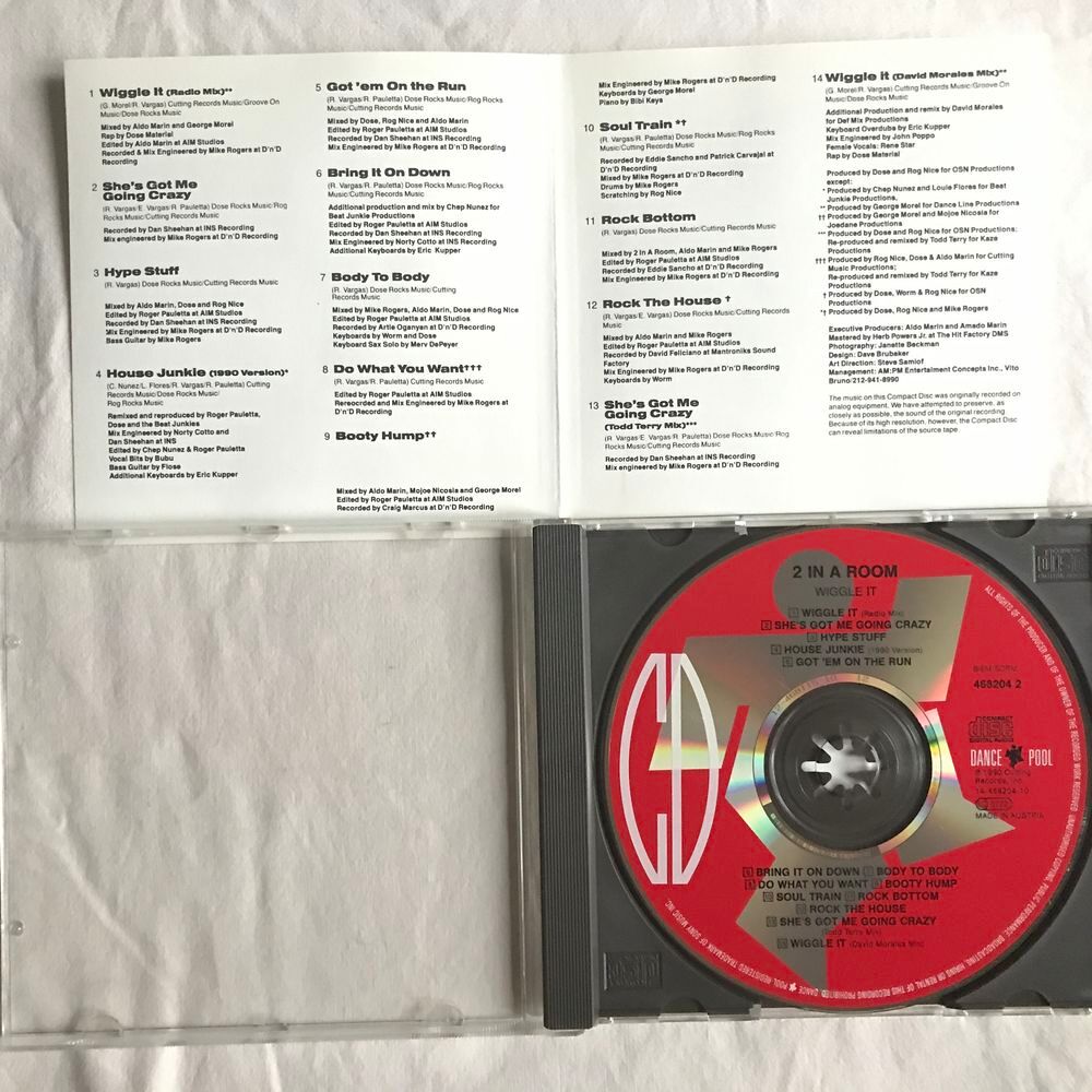 CD 2 In A Room - Wiggle It CD et vinyles
